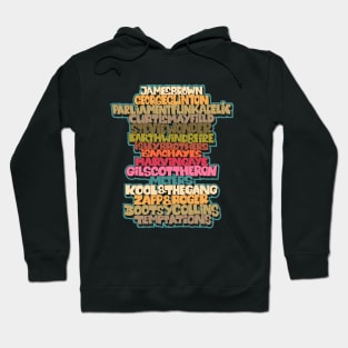 Funk Legends. Funky style typography. One nation under a groove. Hoodie